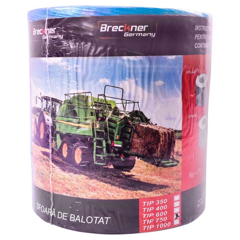 Sfoara balotat cu fir de 750 la 5Kg Breckner Germany